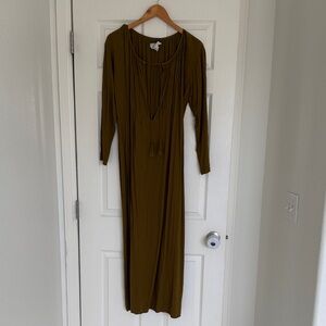 Acacia Olive Green Maxi Dress